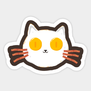 Breakfast Cat Sticker